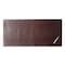 Dacasso Dark Brown Bonded Leather 36" x 17" Desk Mat/Desk Pad - No Core Rollable PR-3649 - alternate 1